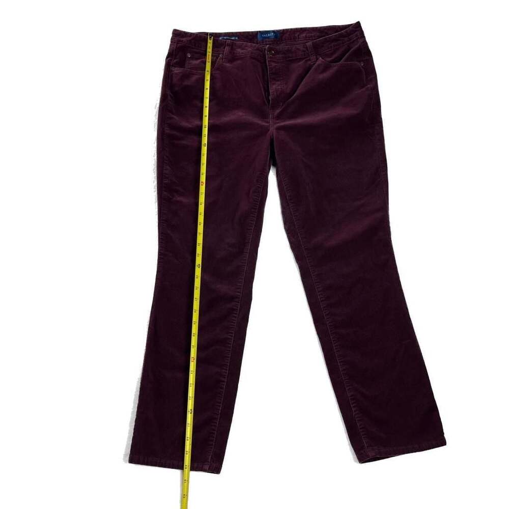 Talbots‎ Burgundy Corduroy High Rise Straight Leg Pants Women’s 16W - Picture 3 of 11